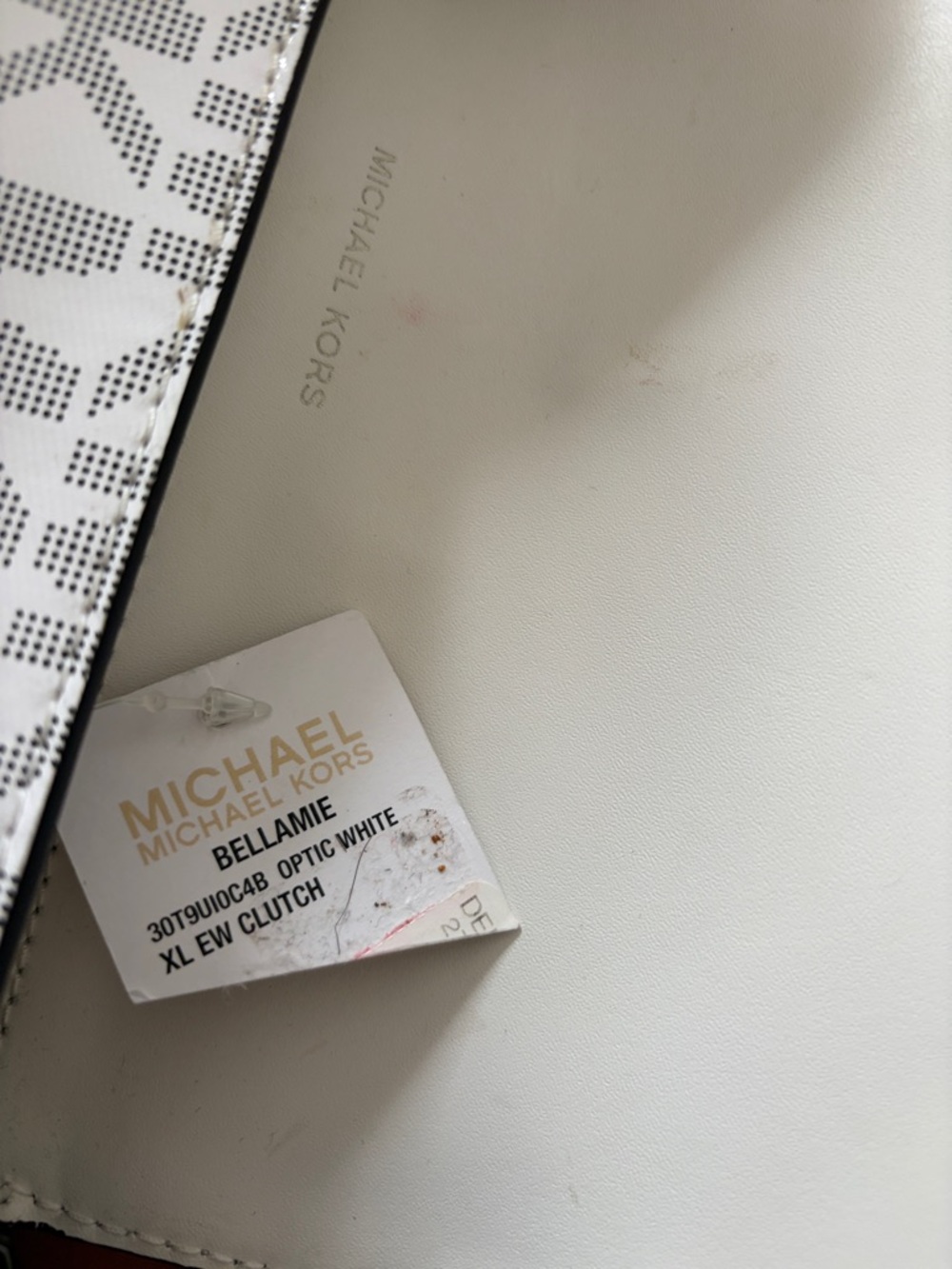 Michael Kors White and Black MK Logo Crossbody Bag - Picture 5 of 8